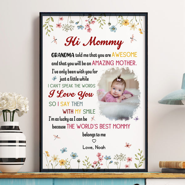 The Best Mommy Belongs To Me First Mom New Mom Gift - Personalized Poster