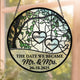 The Date We Became Mr. & Mrs. - Personalized Window Hanging Suncatcher