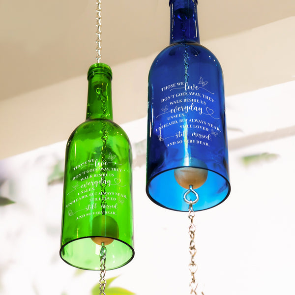 Those We Love Don't Go Away Remembrance - Personalized Wind Chime | Memorial Keepsake Gift