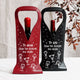 To Mom From The Reasons You Drink - Fun Gifts For Mom, Wife - Personalized Leather Wine Bag
