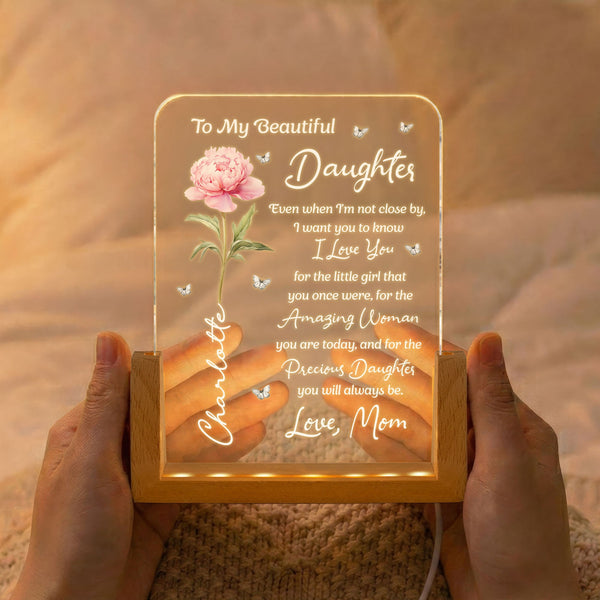 To My Daughter From Mom Dad - Personalized Night Light