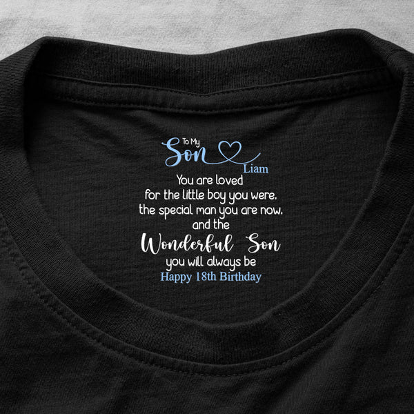 To My Son You Are Loved Wonderful Son Gift For Him - Personalized Shirt