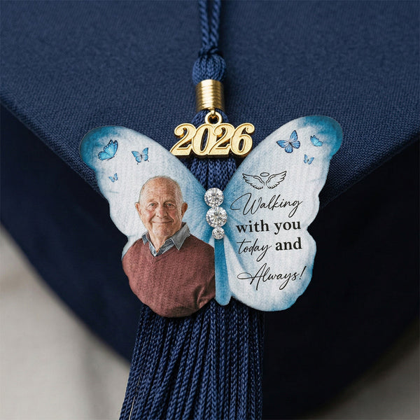 Walking With You Today And Always - Personalized Brooch