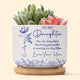 Watching Daughter Be A Mom Mother's Day Gift For Daughter - Personalized Ceramic Plant Pot