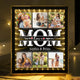 We Love You Gift For Mom, Grandma, Wife - Personalized Photo Infinity Mirror Light Box