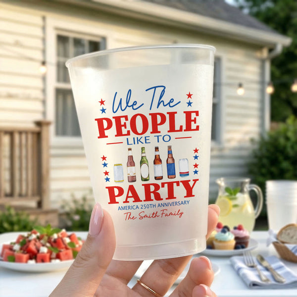 We The People Like To Party - Personalized Cups