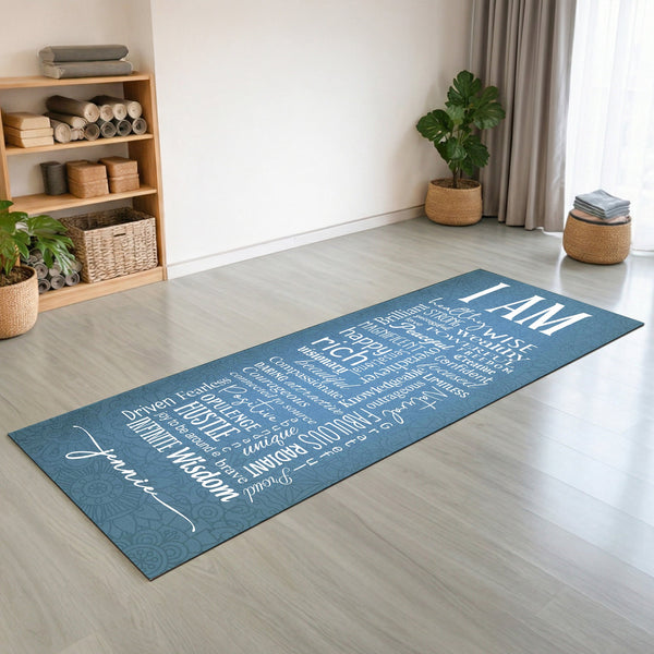 Yoga Positive Affirmations - Personalized Yoga Mat