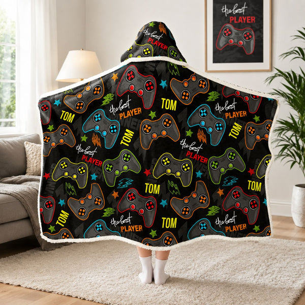 The Best Player Custom Name - Personalized Blanket Hoodie