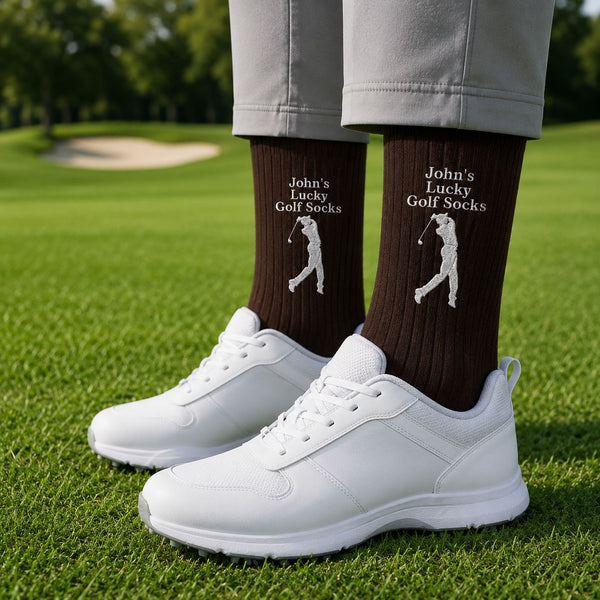 Lucky Golf Socks - Personalized Socks | Fun Gift For Golf Lovers