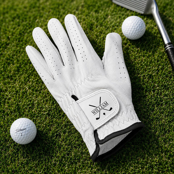 Golf Monogram, Custom Name Gift For Golf Players, Golf Lovers - Personalized Golf Glove | Unique Golfer Gift