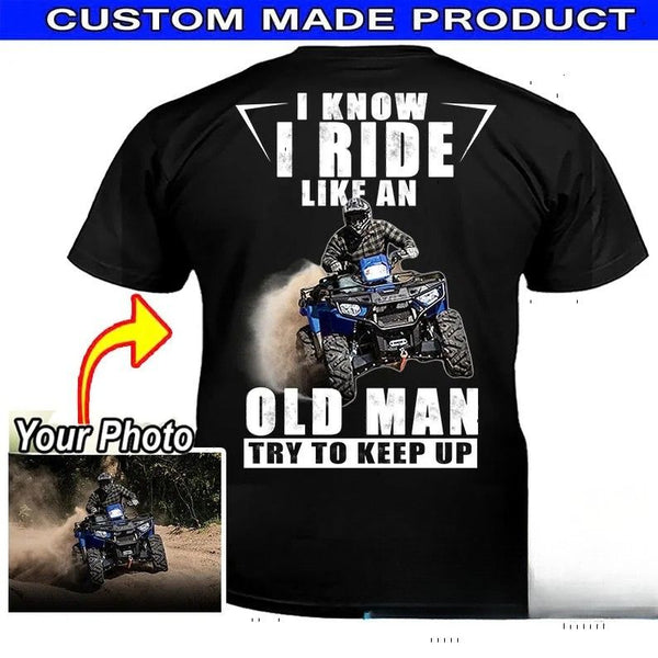 Funny Motocross Personalized T-Shirt – MX Rider Shirt, Unique Gift for Biker Dad or Grandpa - PSTG2DTS000032