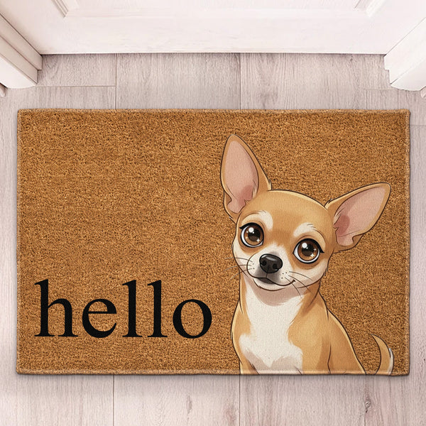 Custom Pet Portrait Cartoon Style - Personalized Doormat