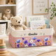 Custom Birth Flower & Name - Storage Basket | Floral Home Decor Gift