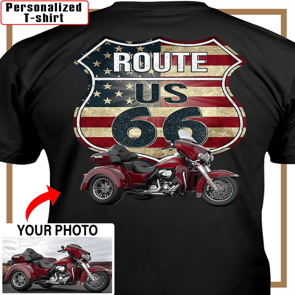 Personalized Motorcycle T-shirt, Motorcycle Custom Photo T-shirt, funny gift for Bikers - PSTG2DTS000005