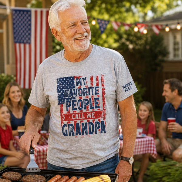 My Favorite People Call Me Grandpa Vintage - Personalized Shirt