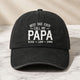 My Favorite People Call Me Papa Names - Personalized Distressed Denim Cap