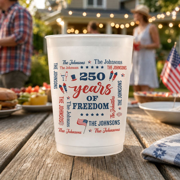 We The People Like To Party Family Name - Personalized Cups