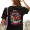 Personalized Big Truck T-Shirt, Semi Truck Custom Photo T-Shirt, Funny Gift for Women Trucker, Truck Driver Gift for Her - PSTN2DTS000030