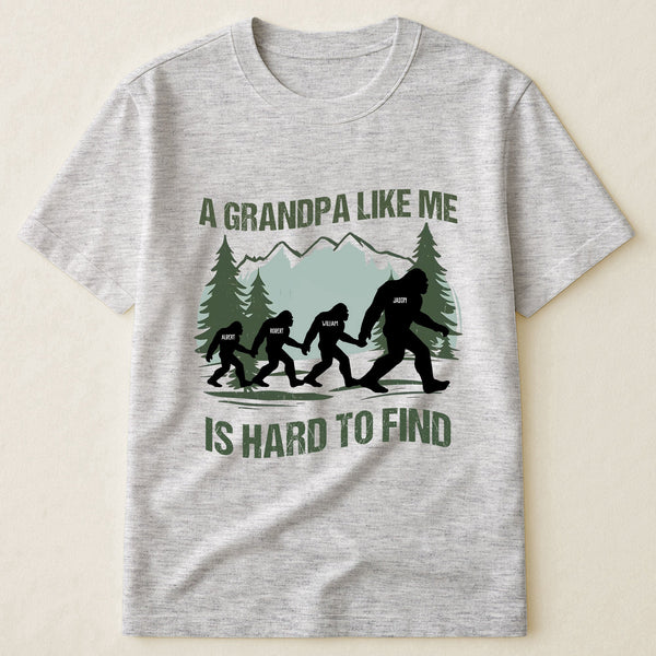 Father's Day Gifts, Funny Bigfoot For Dad, Grandpa, Custom Kids' Names - Personalized Shirt