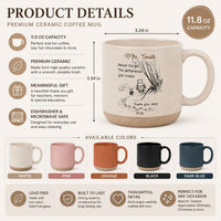 Never Forget The Difference You Make - Thank You Gifts For Teacher, Coworkers Retirement - Personalized Mug | Appreciation Gift For Mentors & Colleagues