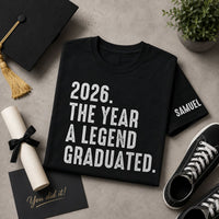 The Year A Legend Graduated - Personalized Shirt | Funny Graduation Gift