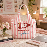 Custom School Pennant Flag - Personalized Tote Bag