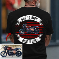 This Is How I Roll Personalized Upload Vehicle Photo For Biker New, Biker Gift,Motorcycle Gift, Motorbike Shirt, Motorcycle Photo Customized Demo