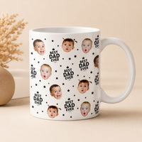 Best Dad Ever Custom Funny Kid Face Father's Day Gift For Dad, Husband, Grandpa - Personalized Mug | Gift For Dad & Grandpa