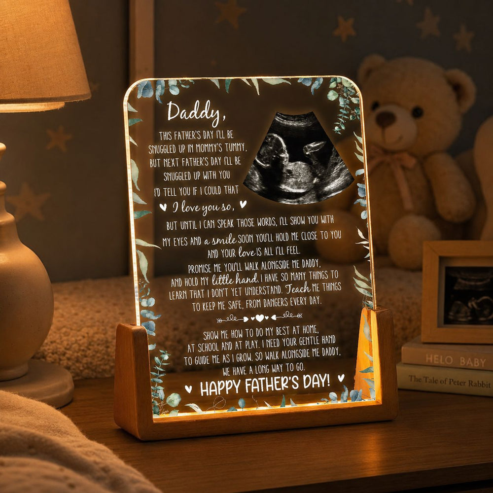 1st Father's Day Gifts, Soon To Be Dad Gift- Personalized Night Light
