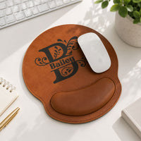 Monogram Pattern - Personalized Mouse Pad | Custom Stylish Desk Accessory