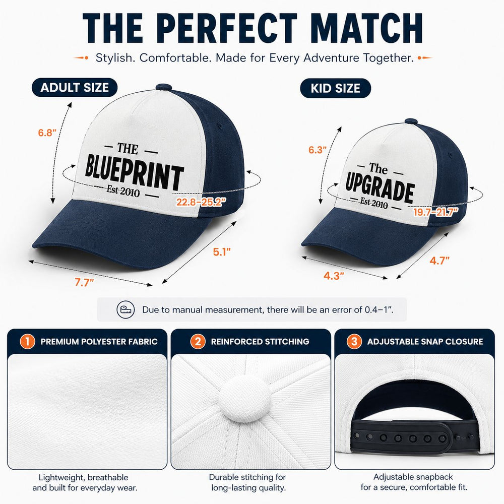 Daddy & Me Prototype V2 Matching Hat - Personalized Cap