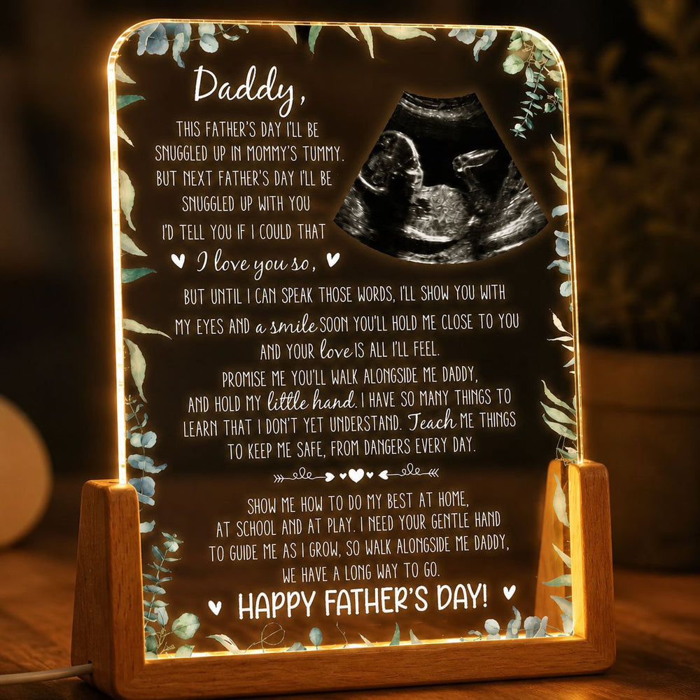 1st Father's Day Gifts, Soon To Be Dad Gift- Personalized Night Light