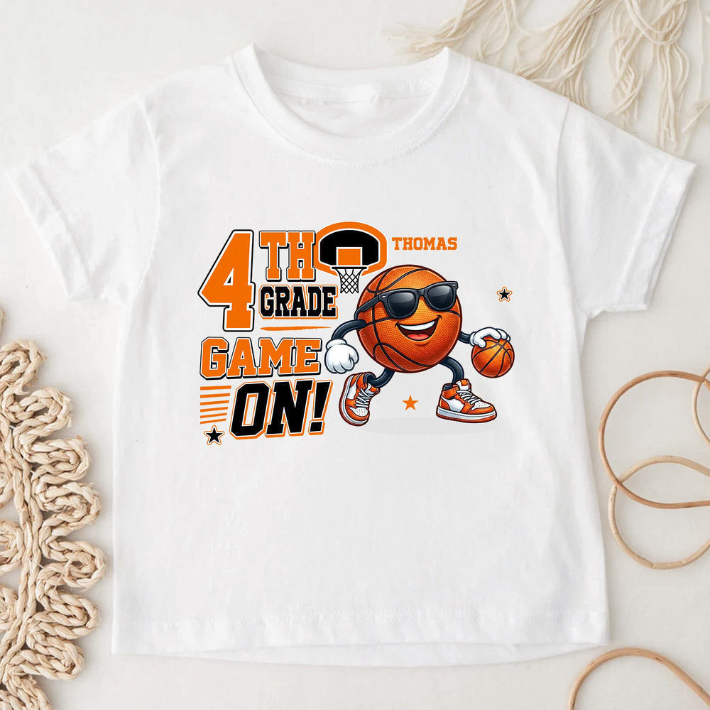 1st, 2nd Grade Game On Gift For Back To School, Basketball Kids - Personalized Shirt