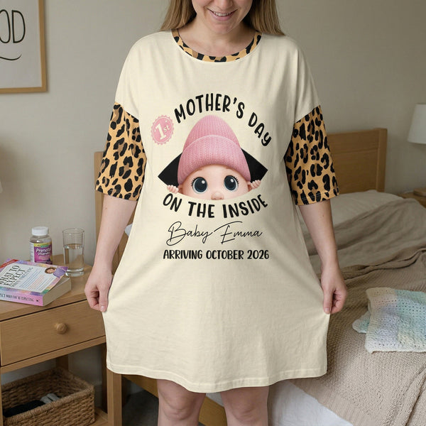 1St Mother's Day On The Inside - Personalized Pajamas