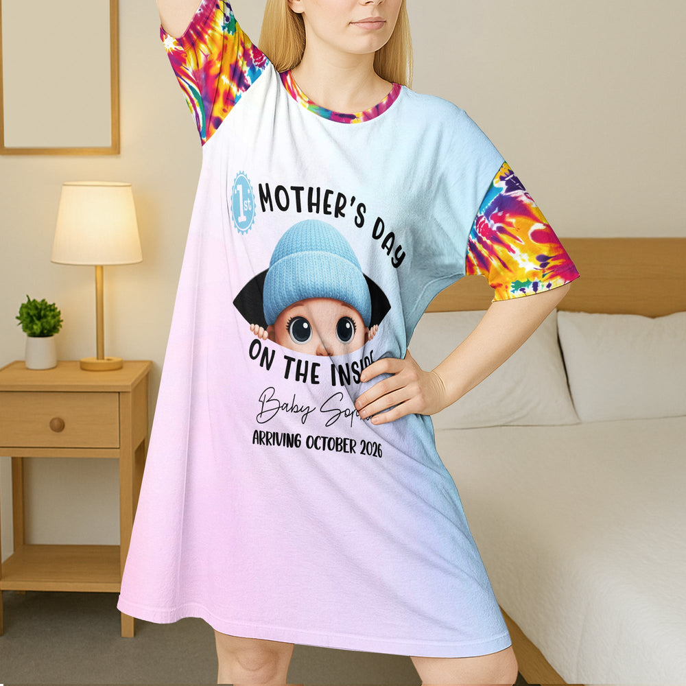 1St Mother's Day On The Inside - Personalized Pajamas
