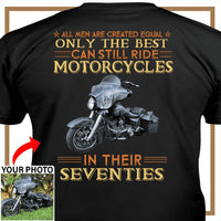 Personalized Motorcycle T-shirt, Motorcycle Custom photo T-shirt - PSTN2DTS000006