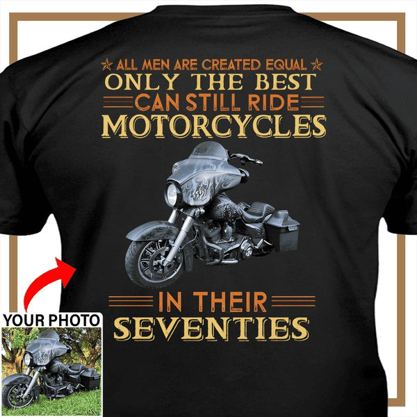 Personalized Motorcycle T-shirt, Motorcycle Custom photo T-shirt - PSTN2DTS000006