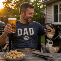 Thanks Dad We Woof You New Version - Personalized Beer Glass