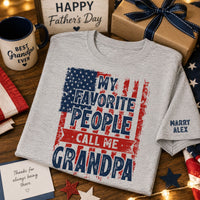 My Favorite People Call Me Grandpa Vintage - Personalized Shirt