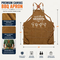 Everything Tastes Better When Grandpa, Dad Grills It - Personalized Apron