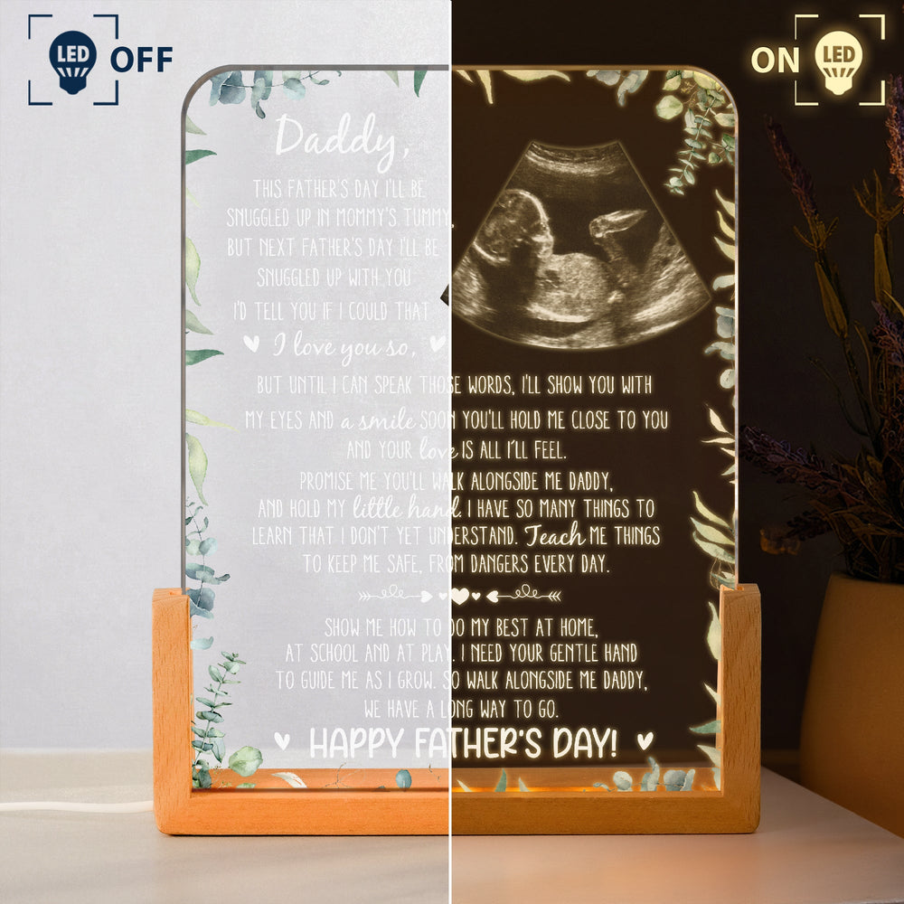 1st Father's Day Gifts, Soon To Be Dad Gift- Personalized Night Light