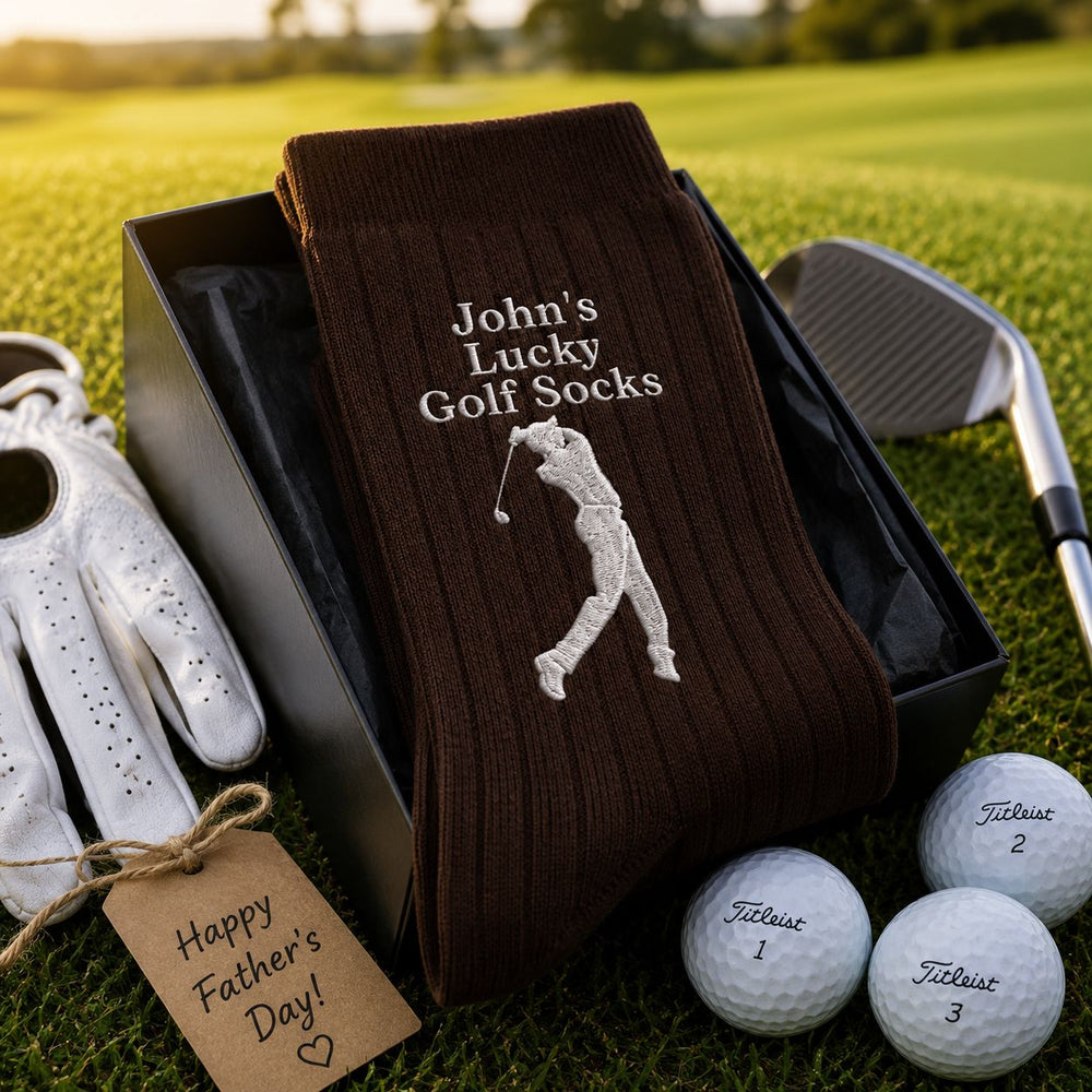 Lucky Golf Socks - Personalized Socks | Fun Gift For Golf Lovers