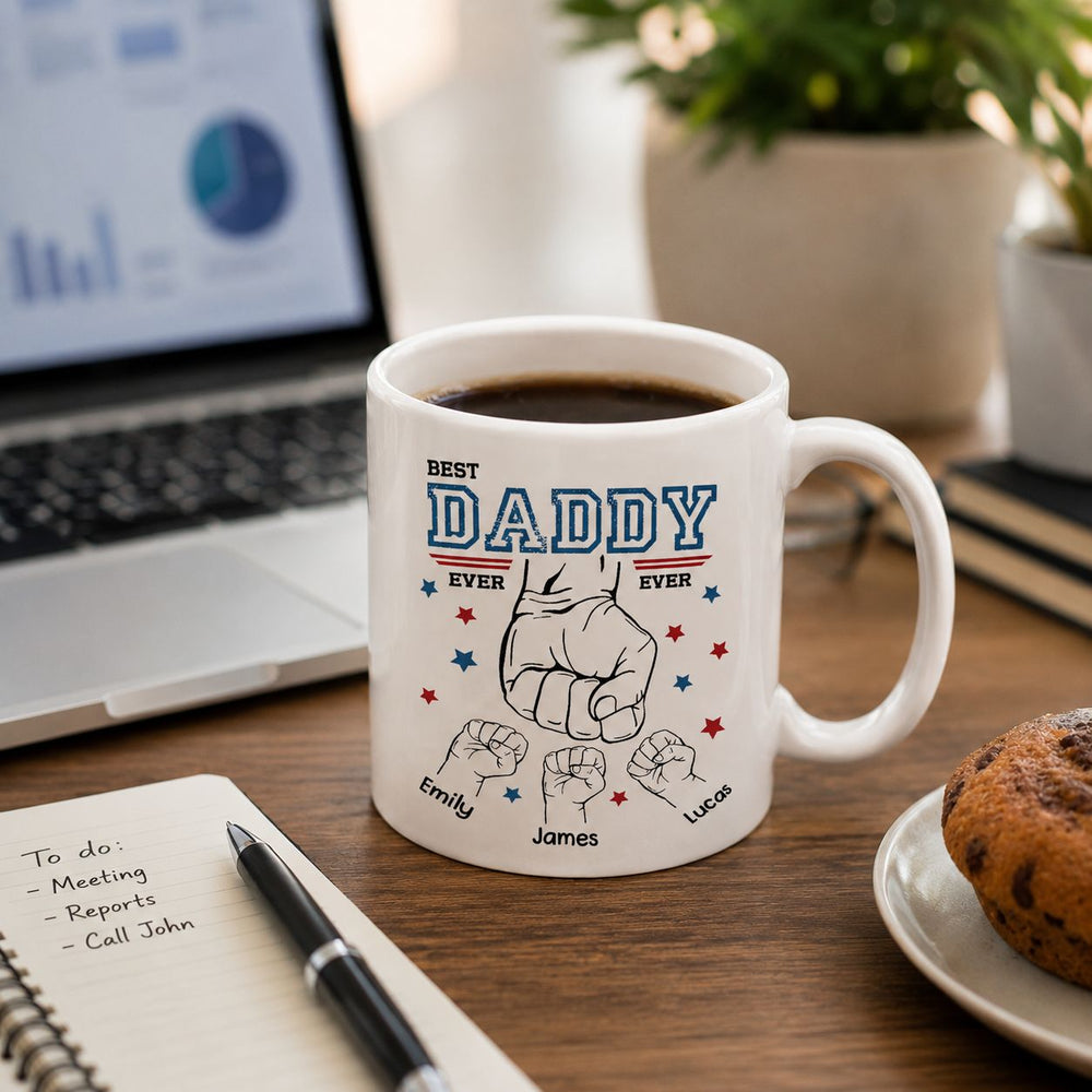 Best Dad Ever New Version - Personalized Mug