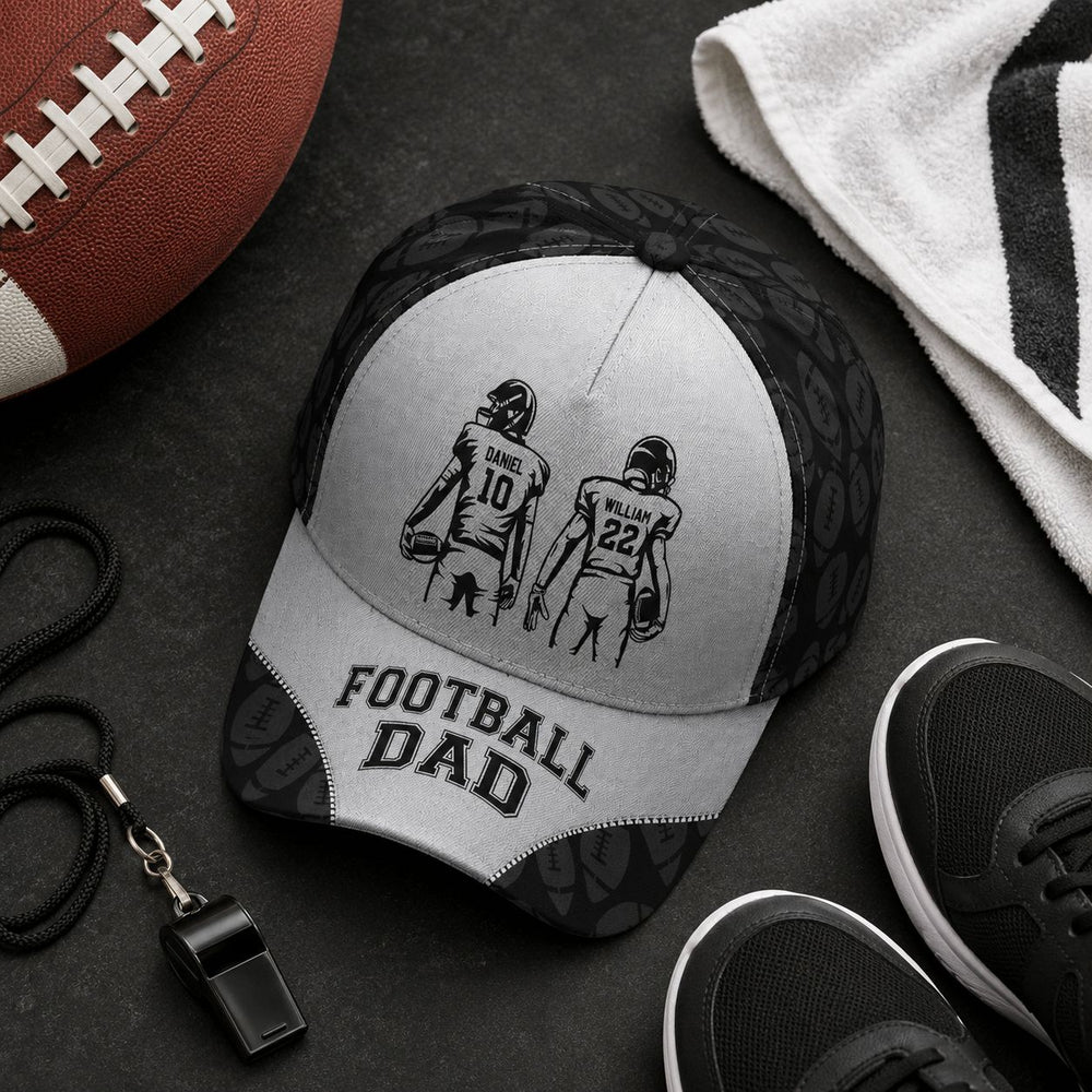 Father's Day Gift, Football Dad - Personalized Cap | Perfect Sports Lover Gift For Dad