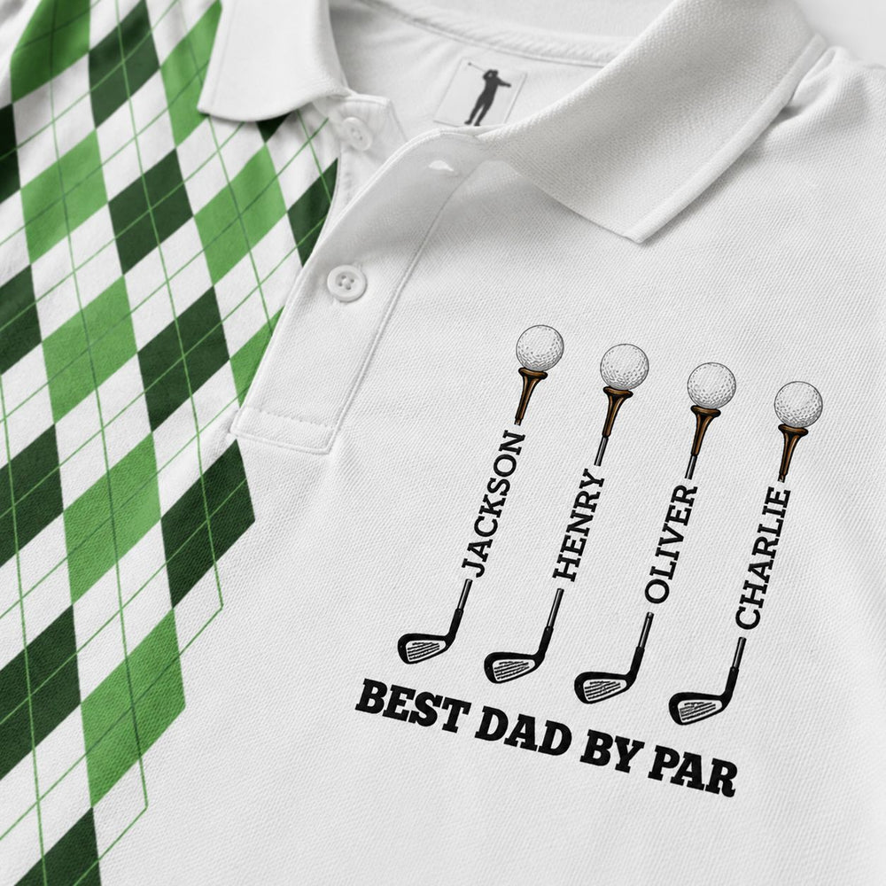 Best Dad By Par Best Grandpa By Par - Personalized Polo Shirt
