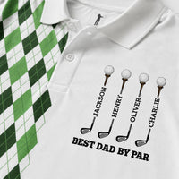 Best Dad By Par Best Grandpa By Par - Personalized Polo Shirt