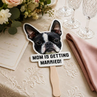Pet Mom, Dad - My Humans Are Getting Married! - Wedding Gift, Bachelor Party Gift - Personalized Fan | Funny Pet Wedding Party Favor