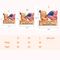 250 Years Of Freedom Patriotic Sign - Personalized Wood Sign