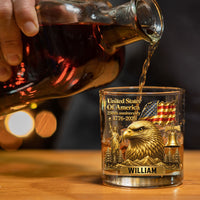 250th Anniversary - Personalized Whiskey Glass | Patriotic Bar Gift