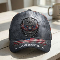250th Anniversary United States Of America - Personalized Cap | Patriotic Vintage Gift For USA Lovers